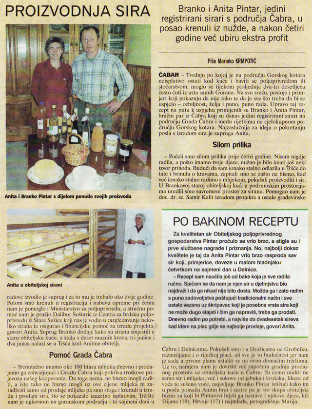 Novi list, Opg Pintar